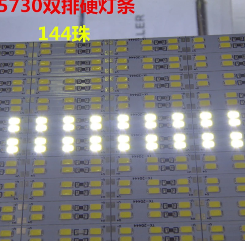 

100pcs/lot 5730 144 Leds 1m Row Warm Cool White 5630smd Dc12v 30w Double Color 12v Led Car Light Hard Strip Bar