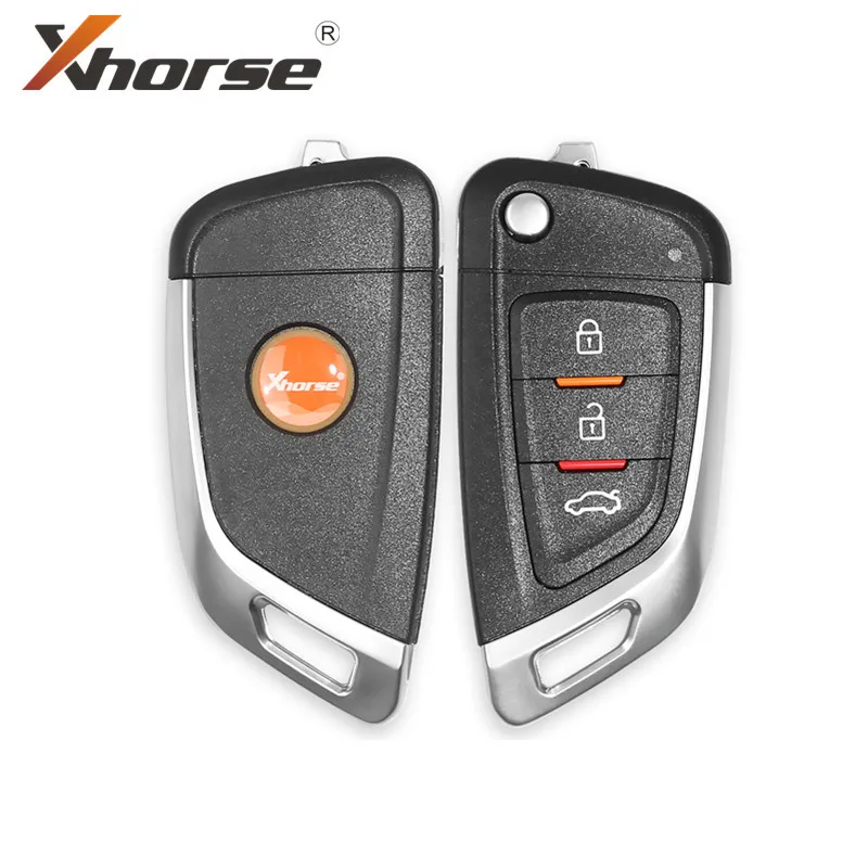 Xhorse VVDI2 XKKF02EN Universal Wire Remote Car Key with 3 Buttons 1Piece