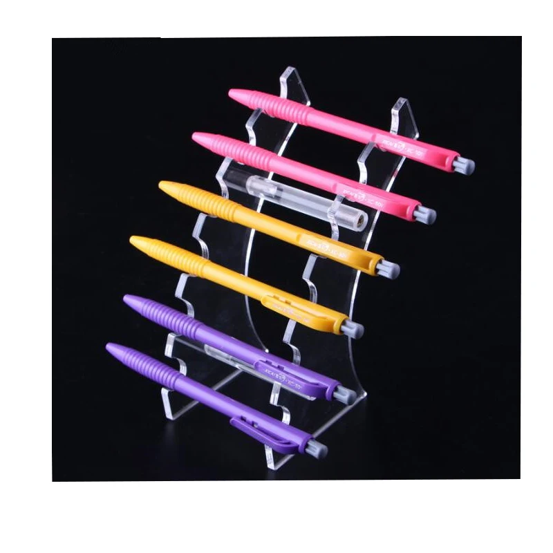 

Clear Acrylic Display Stand Rack, Cosmetic Brush, Eyeshadow, Pencil, Pen, Lipstick, Support Organizer Holder, 6 Bits