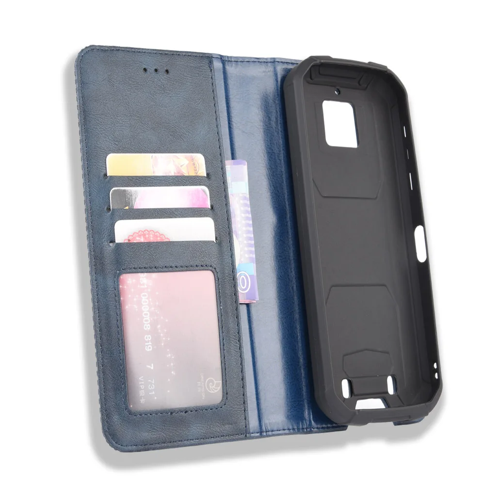 Oukitel WP6 Case OukitelWP6 Wallet Flip Style Vintage Imprint Leather Phone Back Cover For Oukitel WP6 W P 6 With Photo Frame