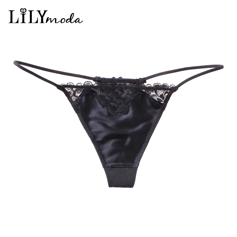 

Lilymoda New Sexy Lace Floral G-String Panties Women Seamless T Back Thongs Panty Female Ladies Underwear Lingerie 10 Colors