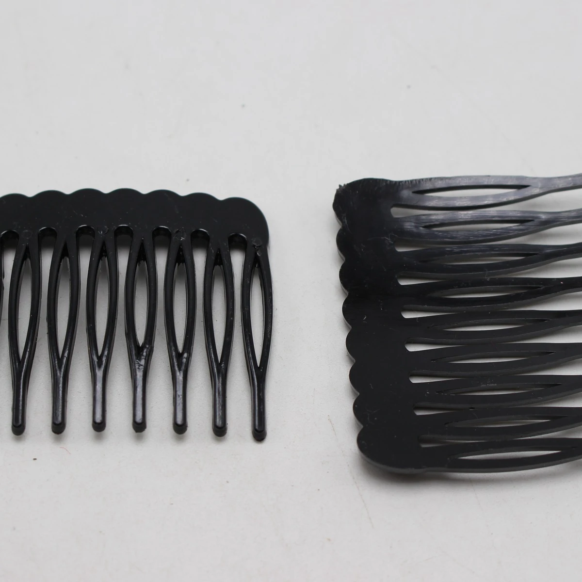 50 Black Plastic Smooth Hair Clips Side Combs Pin Grip Hair Pin 46mm