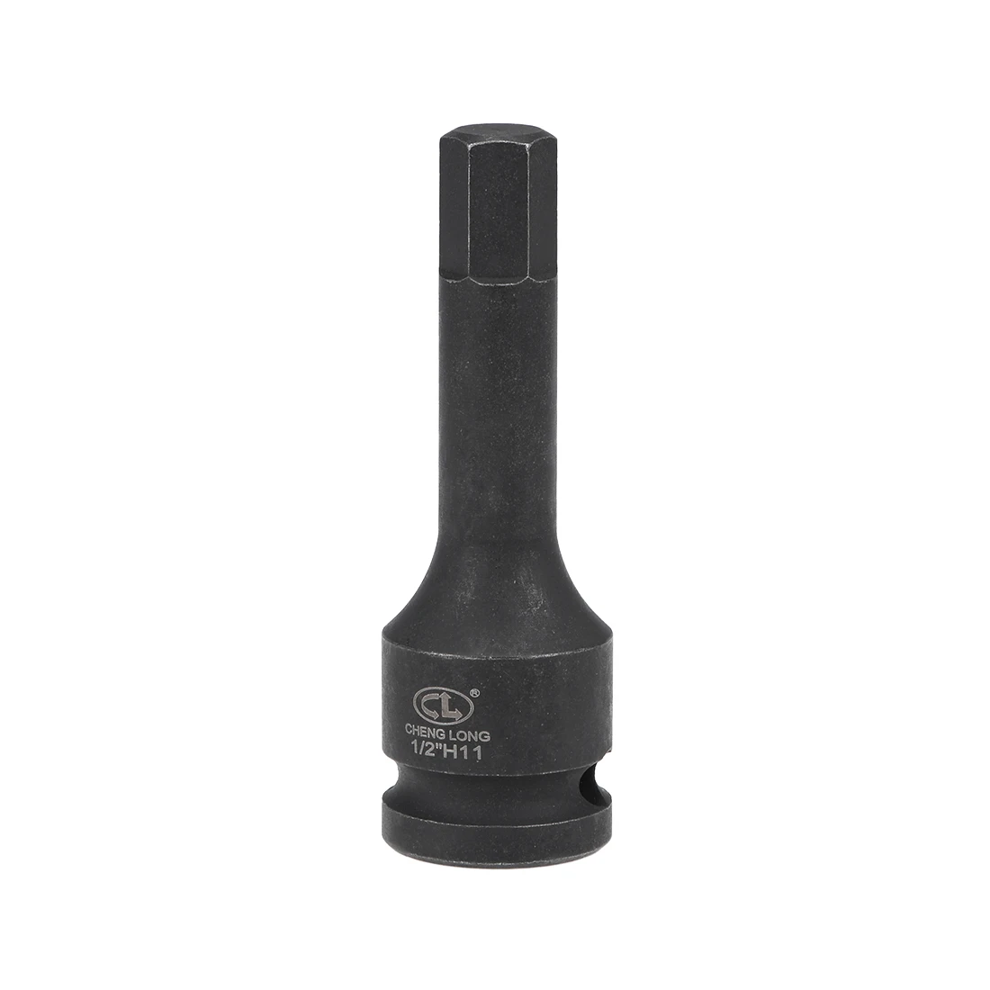 Prohex 1/2-Inch Drive X 11 Mm Impact Hex Bit Socket, Metrik 3 "Panjang, CR-MO