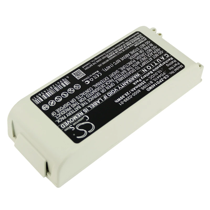 CS 2500mAh/25.00Wh battery for ZOLL 8000-0299-01,M Series,M-Serie (CCT),PD 1400,PD 1600,PD 1700PD 2000,PD 4410,