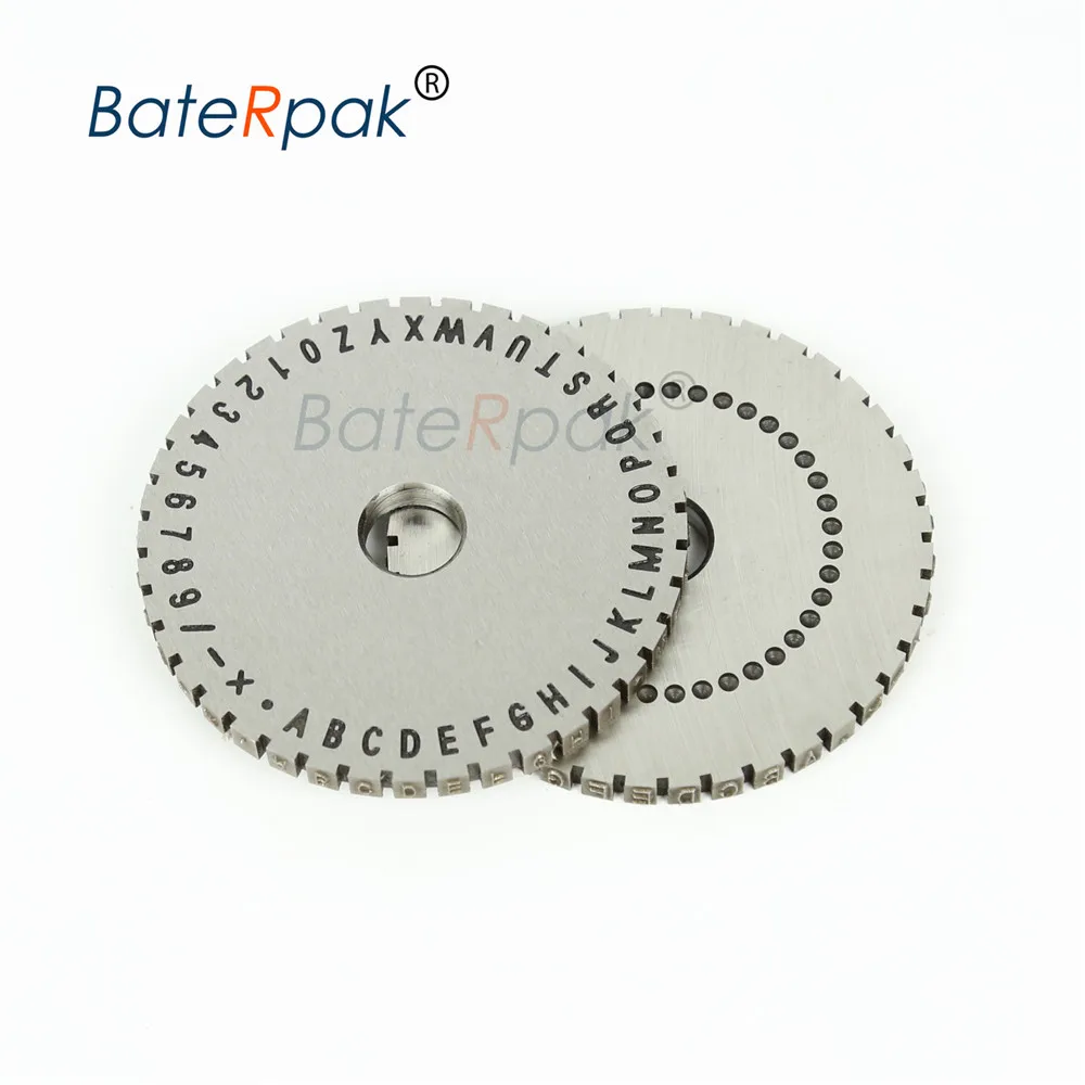 Soild letters wheel,BateRpak YL-360 coding machine wheel parts,Font height 3/4/5/6mm choose one,price for wheel only