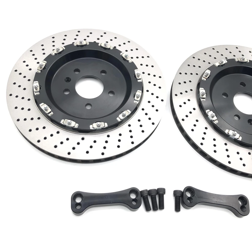 RS6-C7 rear wheel upgrade to enlarge brake disc 380x24 rotor, floating center hats and bracket brake accessories