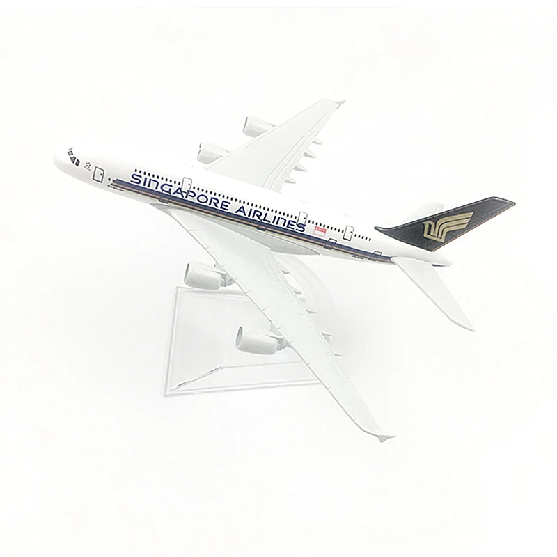 

16CM 1:400 Scale Airbus A380 Singapore Airlines Metal Alloy Model Plane Aircraft Model Toys Airplanes Kids Gift Collectible