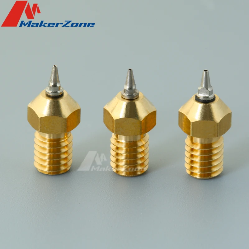 Airbrush Nozzle Adapter Set Tip Nozzle 0.2mm/0.3mm/0.4mm/0.5mm Optional For V5 V6 J-Head Hotend 1.75mm Filament 3D Printer