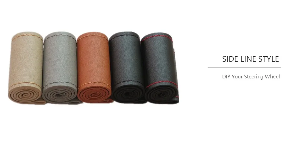 Lenkrad Abdeckung Von Leder Flechten Abdeckung Universal Lenkrad Abdeckung aus Echtem Leder Braid Für Lenkrad – Detail 7