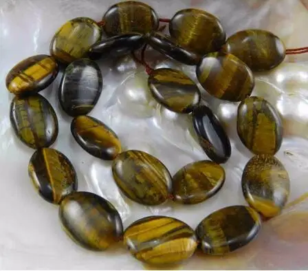 Special offer jewelry 13X18mm african egg roar tiger eye stone loose beads 15 