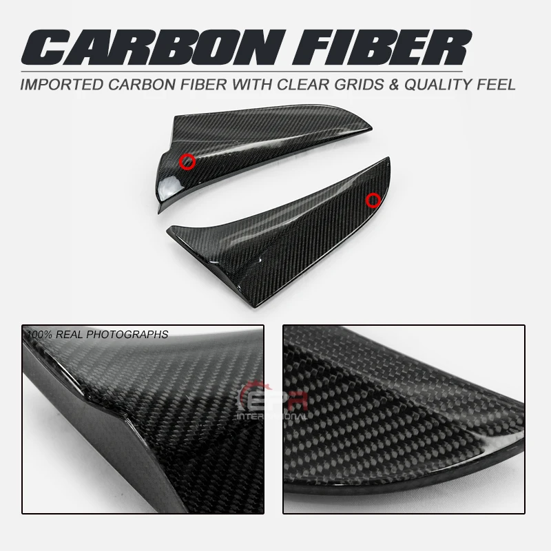 

For 14-20 Kia Sorento UM KDM Style Carbon Glossy Rear Side Spoiler Exteiror Add on Exterior body kit