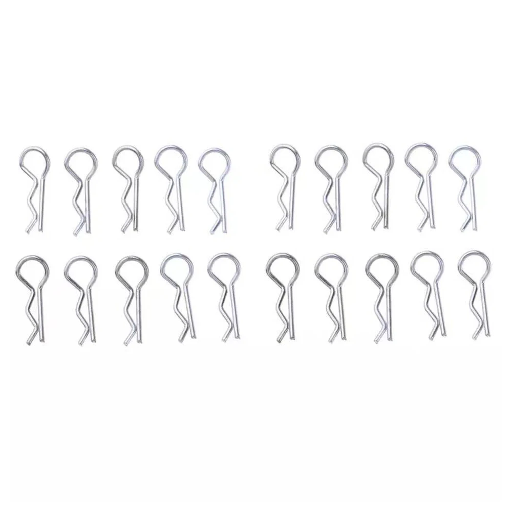 20 stücke Metall Körper Clips Sichere Pins Für 1/10 HPI Himoto HSP RC Auto Redcat Racing Shell Lkw Buggy Spielzeug
