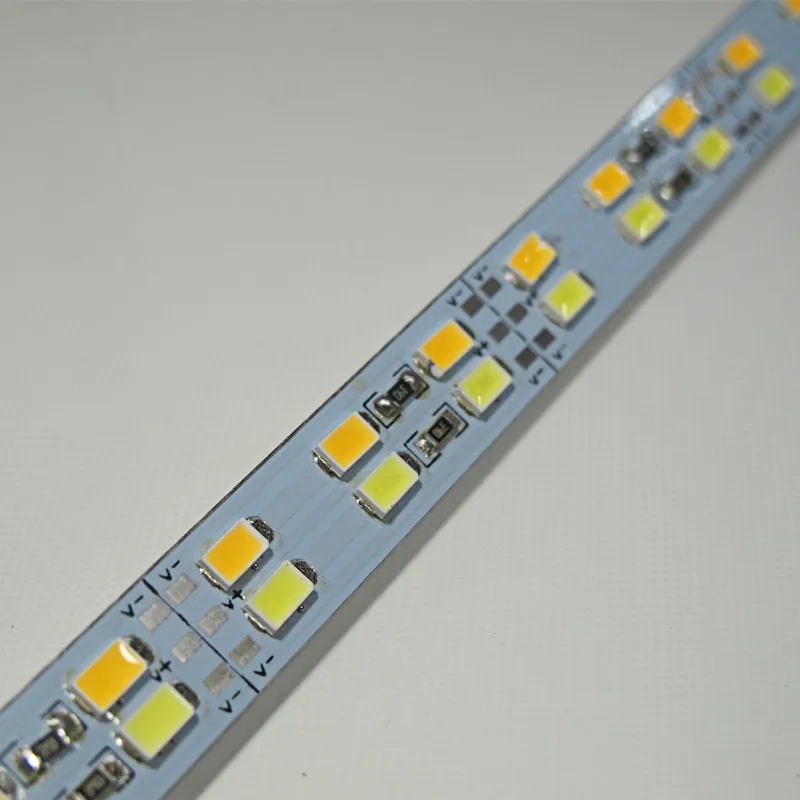 25CM 50CM DC 12V 24V LED Hard Rigid Strip Bar Light Double row led strip 144leds/m SMD 5730 Superbright Warm Cool White 10pcs