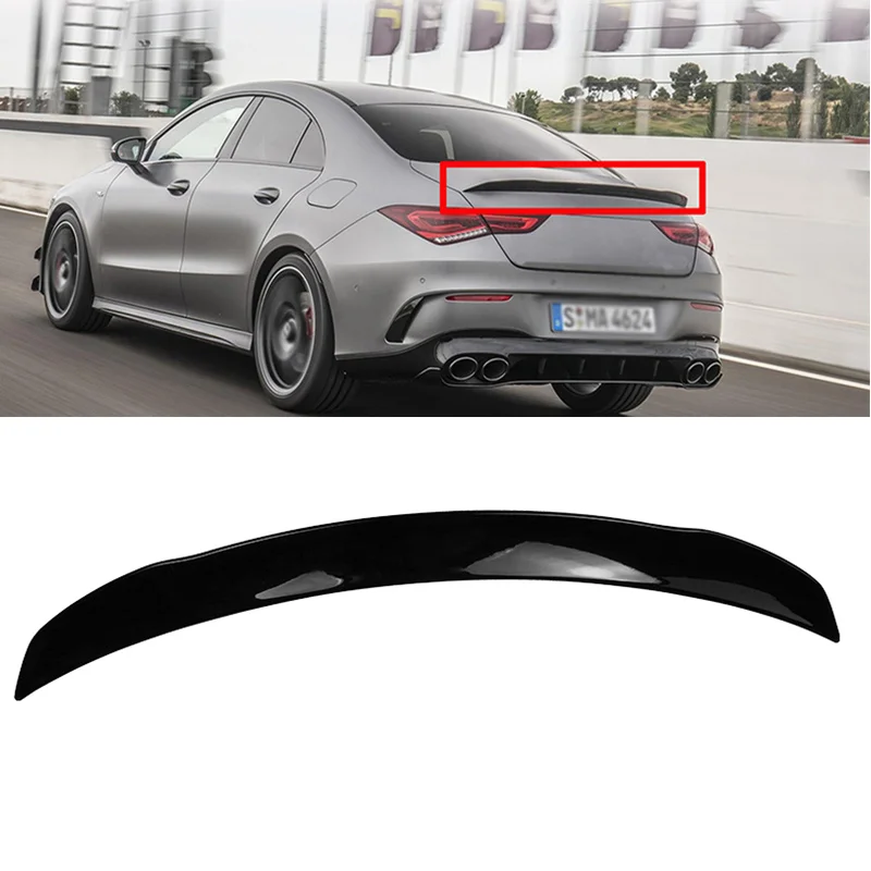 For 2020-2024 Mercedes CLA Class W118 C118 CLA250 CLA200 CLA220 AMG Rear Trunk Spoiler Tail Wing Lip Car Styling Accessories