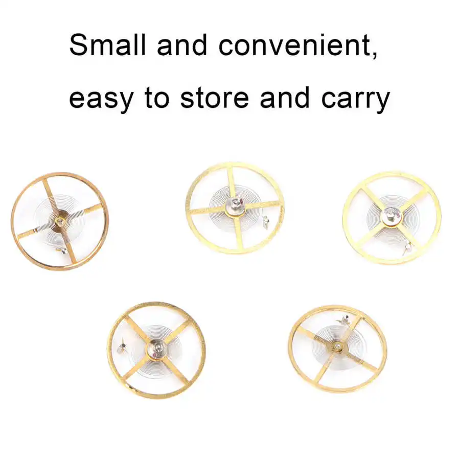 5Pcs Watch Balance Wheel With Full Swing Hairspring Replacement Part for 8205 Movement Watch Repair Accessory for Watchmaker