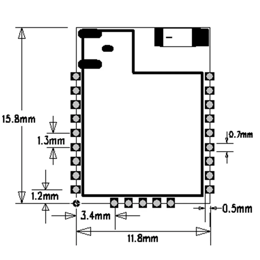 CC2640R2F Wireless Bluetooth 5.0 module Ultra-small size and low power consumption  On board ceramic or IPEX antenna    IBEACON