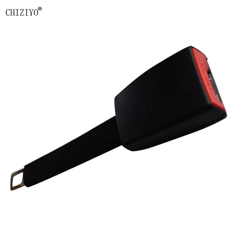 25CM Durable Black Car Seat Belt Extension Belt Extender Seat Belt Buckle Clip For 21mm Locking Tab