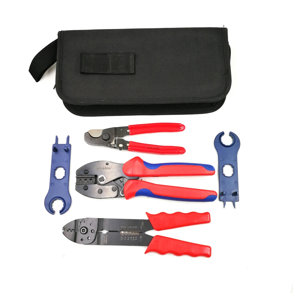 Solar PV Multifunction Tool Kit LY-2546BS For 2.5 4 6mm2 Crimping 0.5-5 mm2 Stripping 30 mm² Cable Cutting