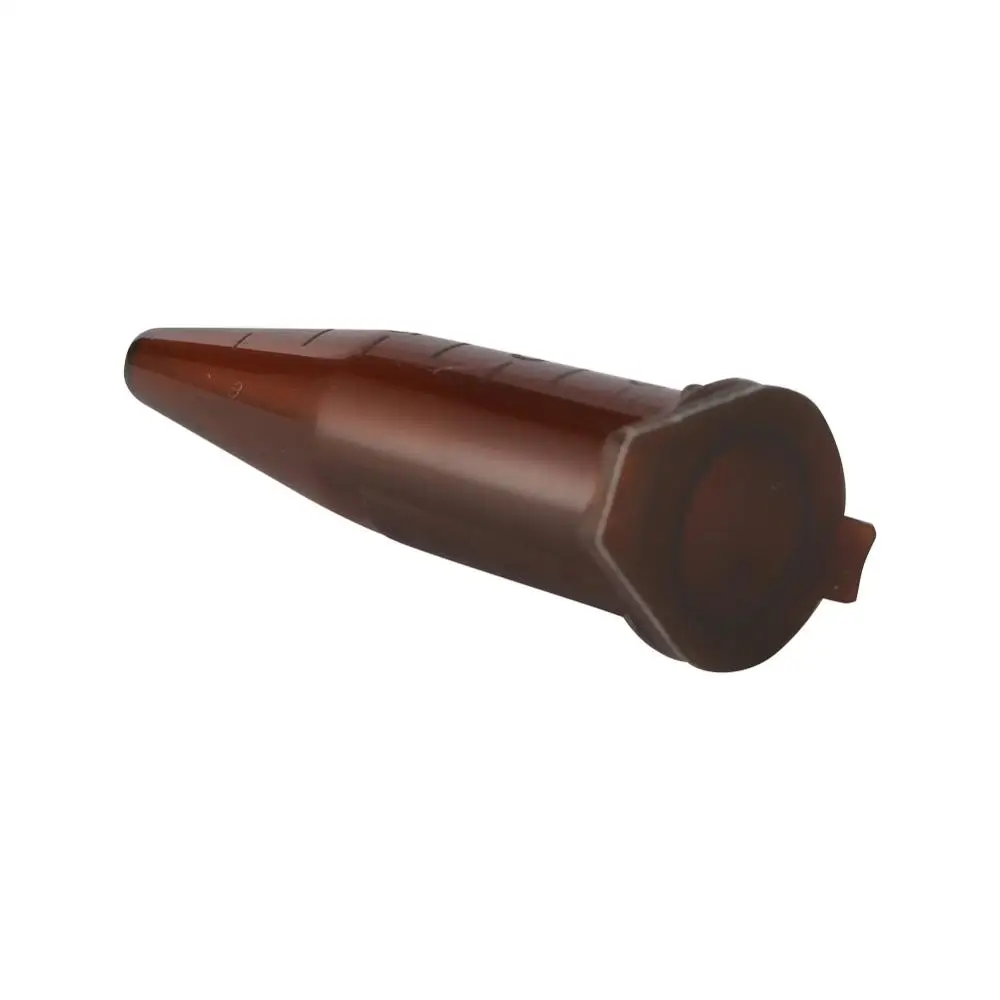 Brown Plastic Centrifugal Test Tube 1.5ml Snap Cap Cone Bottom  Centrifugal Vial Laboratory Analysis Sample Test Tube 50Pcs