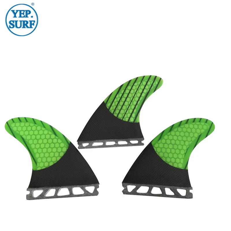 UPSURF FUTURE M/L Surfboard Fin Tri Set Fins Single Tabs Honeycomb Fiberglass Material Surfing Fin Good Quality Surf Accessories