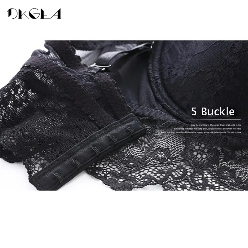 New Lace Lingerie Plus Size C D Cup Ultrathin Bra Sexy Underwear Women Cotton Comfortable Brassiere Black Push Up Bras 38 40 42