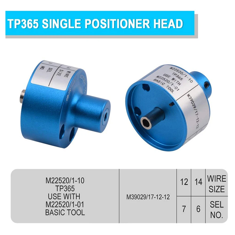 JRready TP365 Single Position Head M22520/1-10 Match JRD-FT8 Hand Tools Wire Cable Crimping Tool