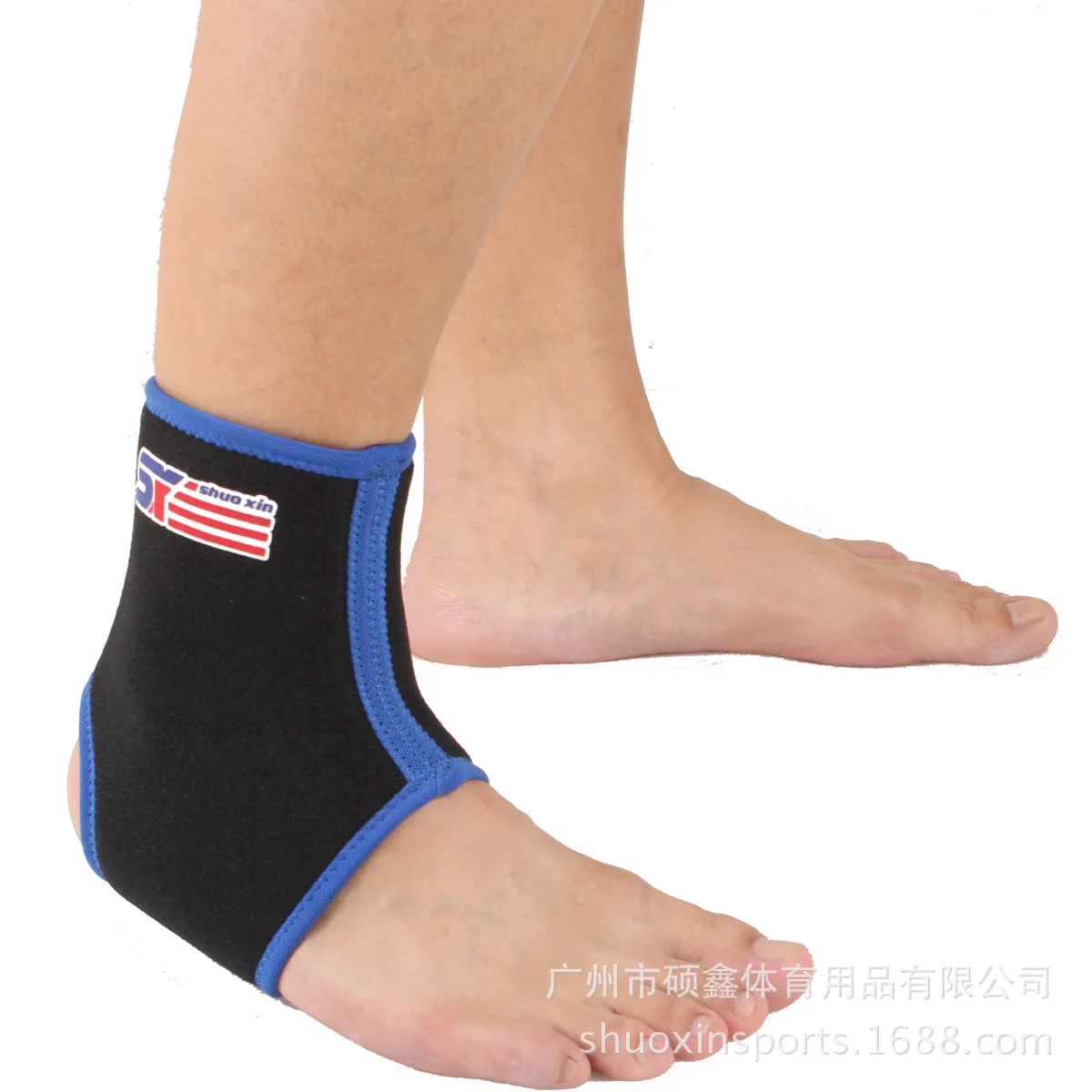 Ultra-Light Elastic Sponge Ankle Protection SX860-B Blue and Black One Pack