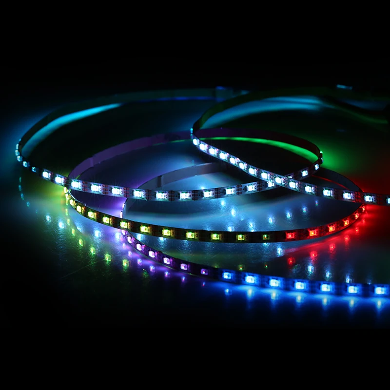 WS2812 flexibleLED Strip Board Chip 5V z 2020 LED RGB IC wbudowany 60/90/120 led/pixels/m dla Whoop FPV Racing 4mm szerokość