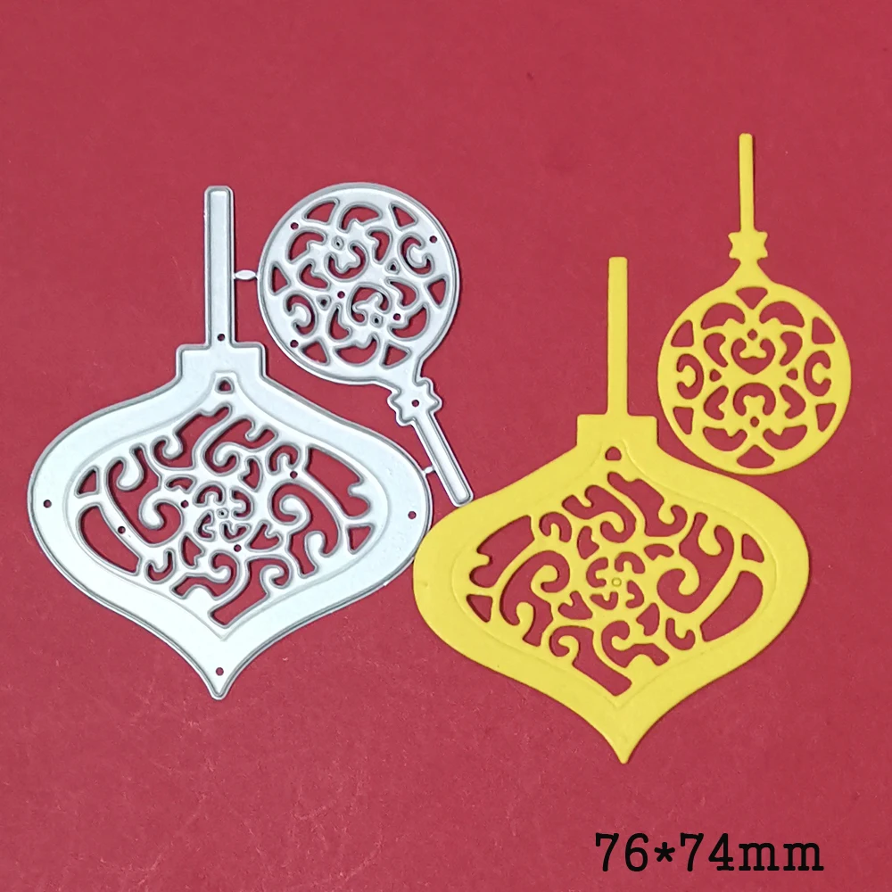 Christmas Hangle Dangle Metal Steel Cutting Dies Stencils for Making Scrapbooking DIY Album Paper Cards Embossing Dies