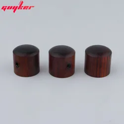 3 Pcs GUYKER 레드/블랙 브라운 샌들 우드 포텐쇼미터 손잡이 내경 6MM 기타베이스 액세서리