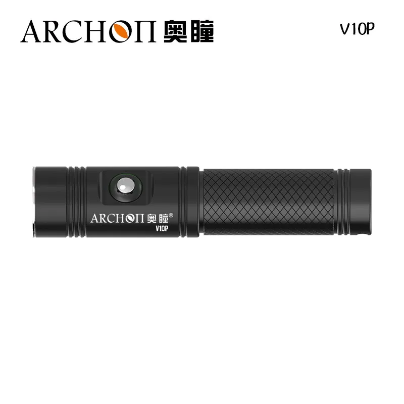 ARCHON-V10P 1400 루멘 충전 다이빙 손전등 LED 손전등 다이빙 토치 수중 다이빙 라이트 채우기 라이트 스트로브 램프, 완전 방수, led20000 개, 플래시 라이트, 화이트, 레드, 그린