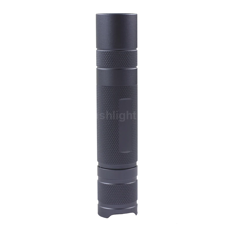 120mm (L) x 24mm (D) DIY S2 Plus LED Flashlight Host With Metal Switch - Black / Grey / Blue