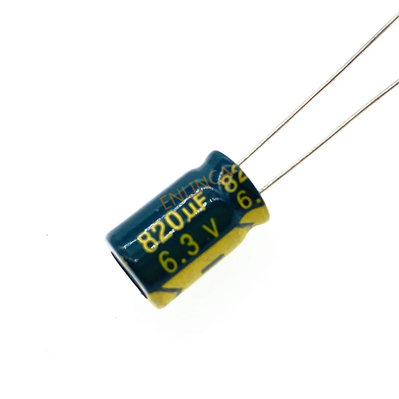 50 8*12 pçs/lote 6.3V 820UF alta freqüência de baixa impedância capacitor eletrolítico de alumínio 820uf 6.3v 20%
