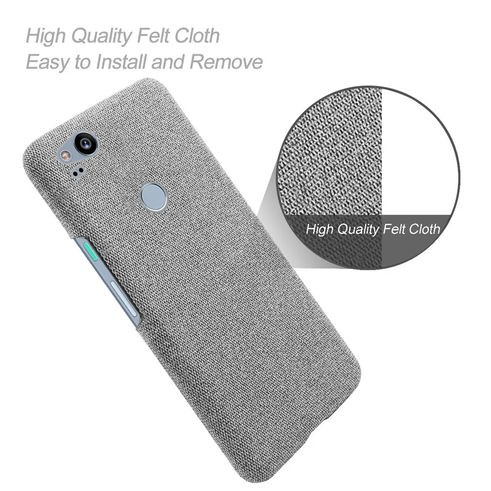 For Google Pixel 2 / 2XL CASE Luxury  Cloth Fabric Back Case Cover For Google Pixel 2 XL Cover Coque Funda Bumper Capa