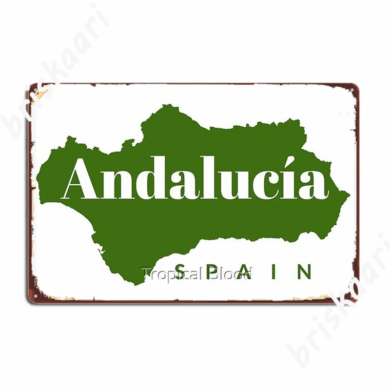 Andalucia Spain Andalusia Best Of Spain Travel Metal Signs Cinema Garage Kitchen personalized Wall Decor Tin sign Posters