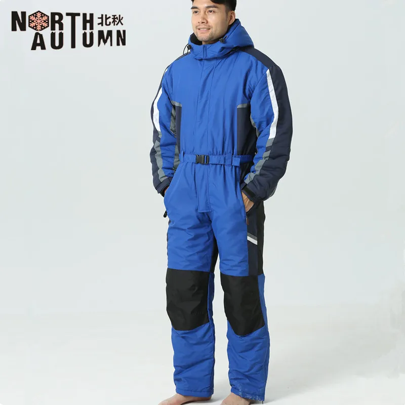 Hot Winter Men Outdoor Skiing Jumpsuits Thermal Waterproof Windproof Ski Suits Male Snowboarding One-piece Snowsuit Warm Clothes