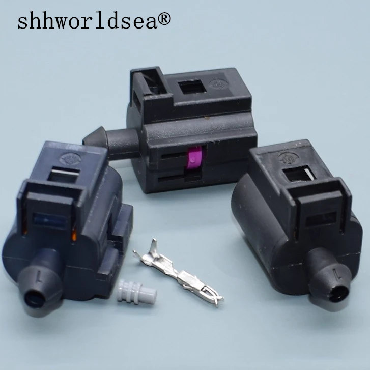 shhworldsea 1set 1.5mm 1p for Audi VW Jetta Golf Passat Oil Pressure Sensor Connector Plug Horn Connector 1J0 973 701 1J0973701