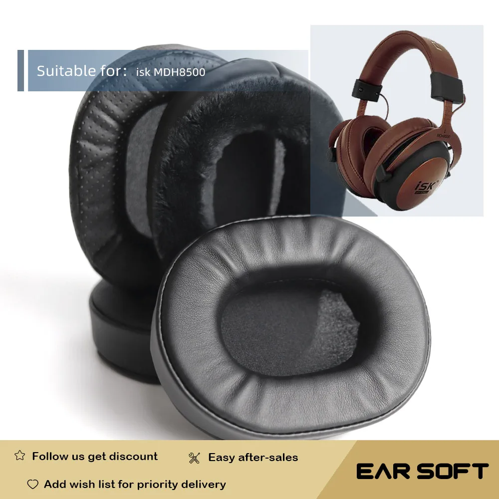 

Earsoft Replacement Ear Pads Cushions for isk MDH8500 Headphones Earphones Earmuff Case Sleeve Accessories