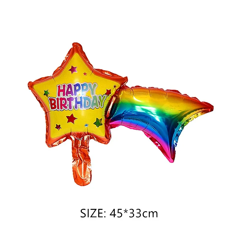 Fairy Tale Tree Unicorn Flying Horse Aluminum Foil Balloon Happy Birthday Decoration Children Inflatable Toy Shop