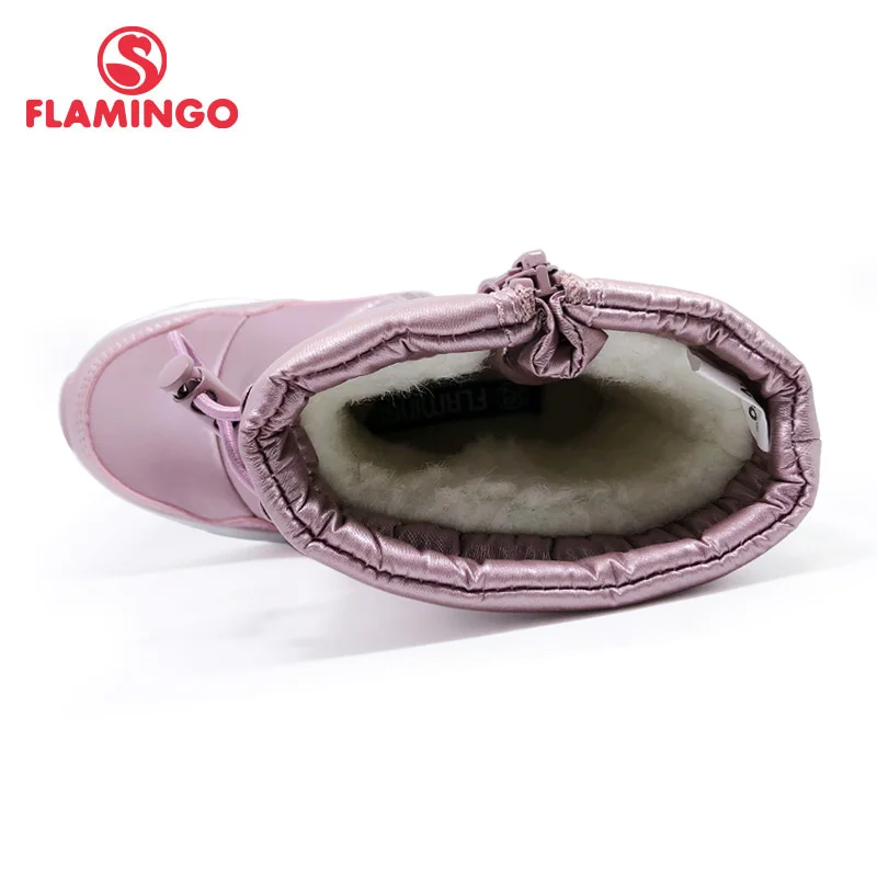 FLAMINGO Winter Wool Keep Warm Shoes Anti-slip Children High Quality Snow Boots for Girl Size 26-32 Free Shipping 202D-F1-2066