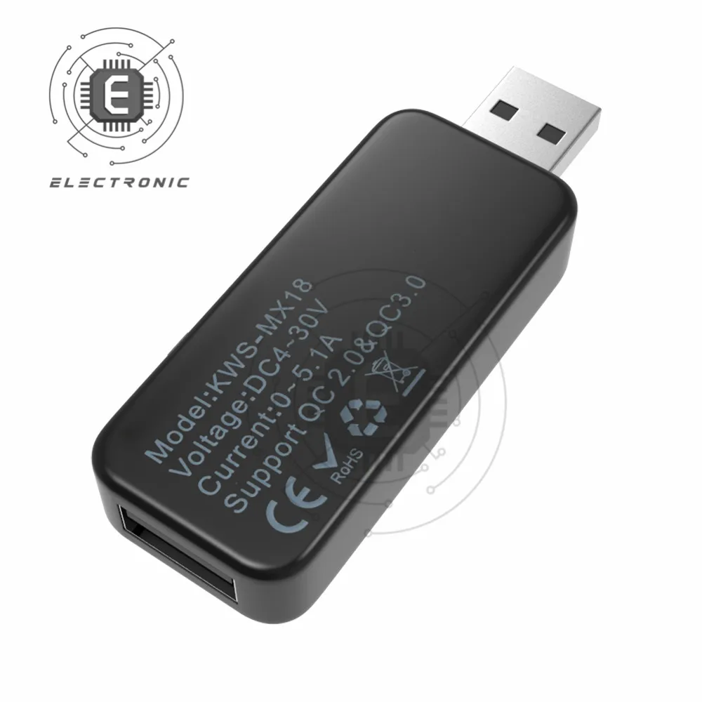 USB جهاز قياس الجهد الكهربائي الحالي الرقمية تيار مستمر الفولتميتر متر قوة البنك شاحن مؤشر شاشة الكريستال السائل 4-30 فولت