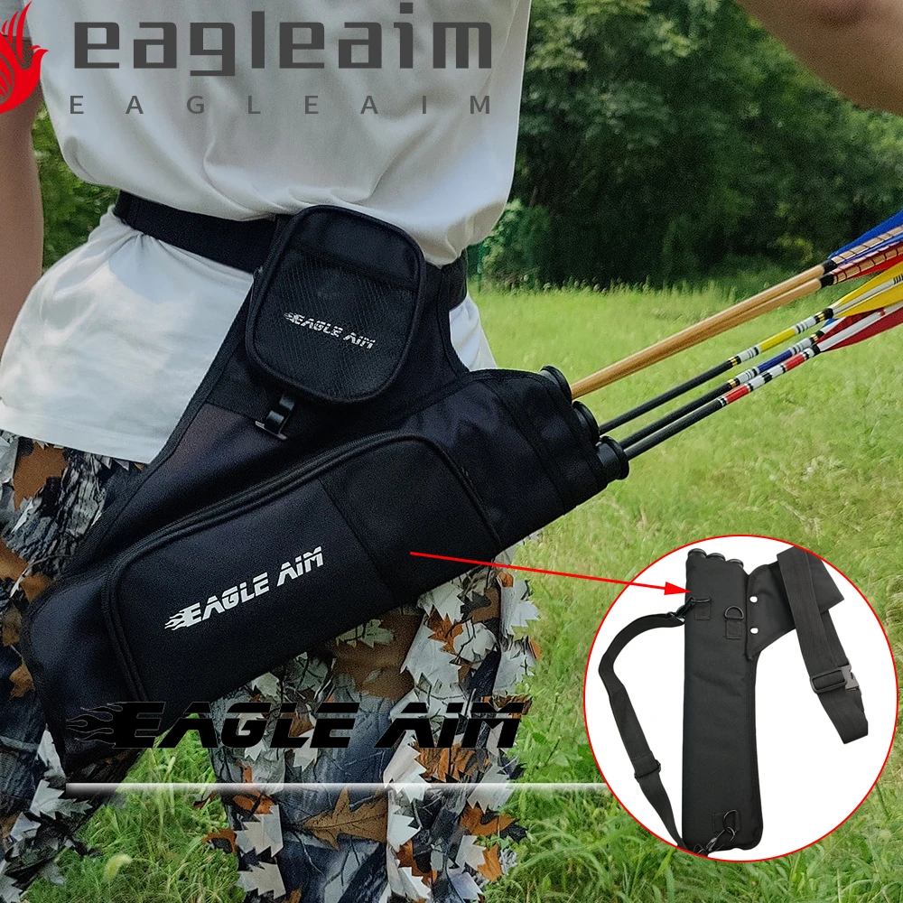 Archery Shooting Accessories Eagleaim 3 Tubes Archery Quiver 3 Tubes Quiver Arrows Portable Back Holder For Archery Hunting