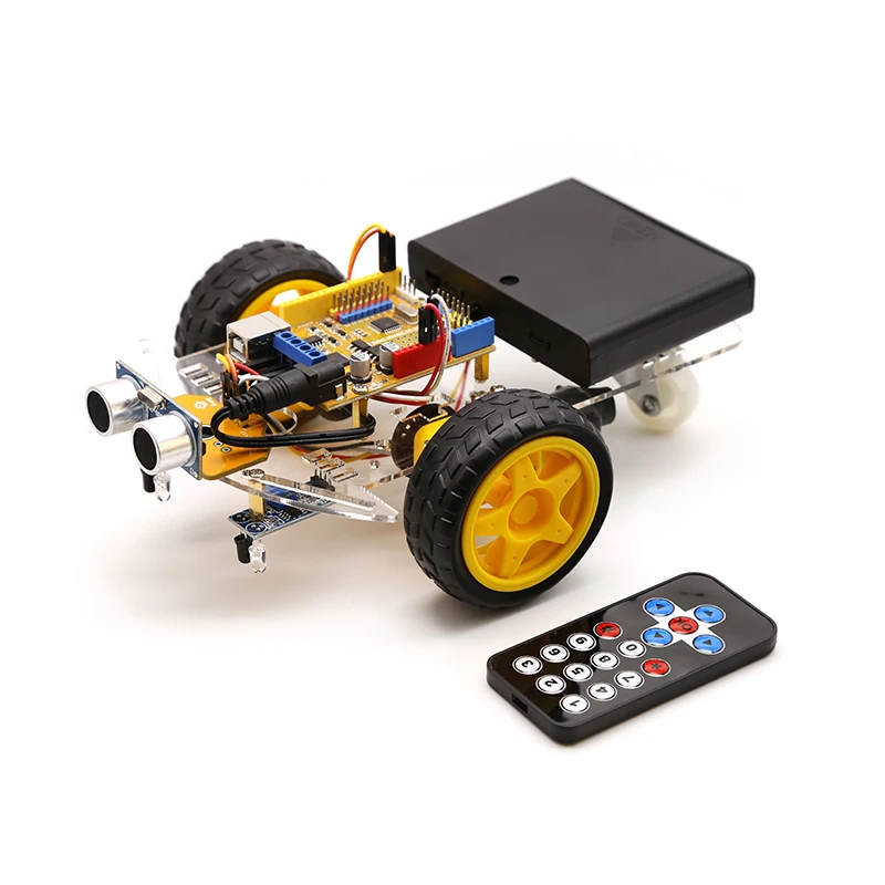 Smart Robot Motor Car Kit Avoidance Tracking 2WD,Ultrasonic,IR Remote,for Arduino Diy Kit ,Robotics Learning