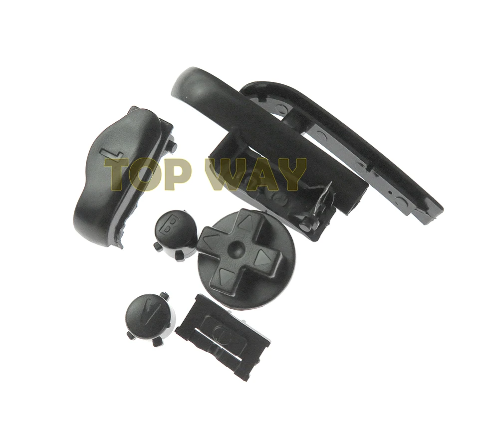1 conjunto d-pads power on fora botões para gameboy avanço a b l r botões quadro para botões gba