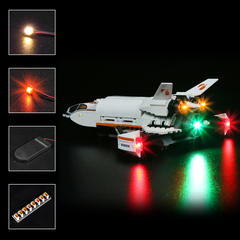 

Vonado LED Lighting Set for 60226 Mars Research Shuttle Collectible Model Toy Light Kit, Not Included the Building Block