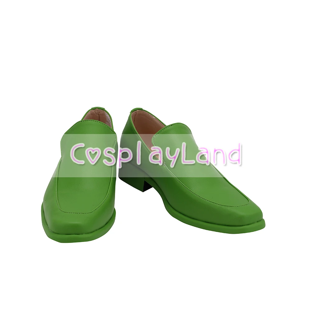 Jojo's bizarre adventure vento enrolado, sapatos masculinos de cosplay, acessórios personalizados para festa de halloween