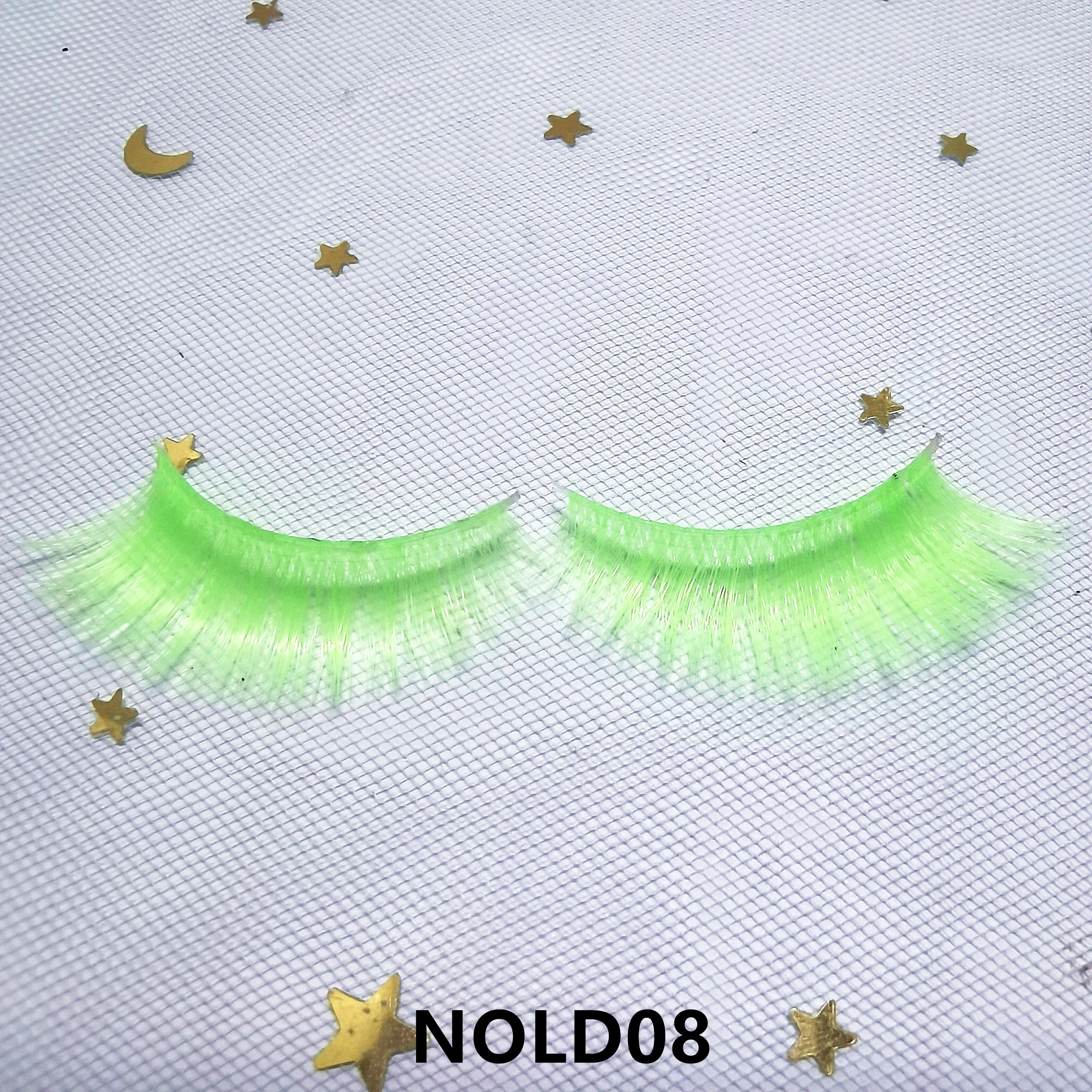 3D Color Eyelash Cosplay Colorful Eyelashes False lashes Faux Mink Natural Long fluffy Style Eye lash Extension Makeup Halloween