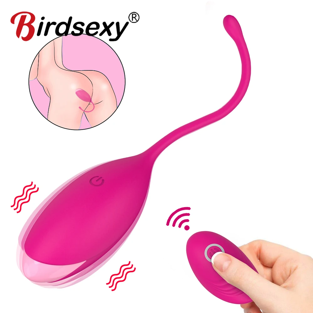 Liquid Silicone Erotic Jump Egg Remote Control Female Vibrator Clitoral Stimulator Vaginal G-spot Massager Sex Toy for Couples