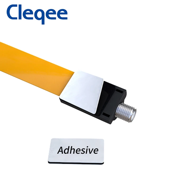 Cleqee F Female Connector Flat Coaxial Cable Pass Home/ Car WINDOW DOOR for Satellite Antenna TV T10022