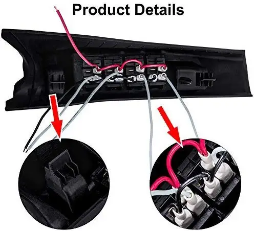 Car Left & Right Side A-Pillar Switch Pod Panel 4 Rocker Switches Kit for Jeep Switch Panel For Jeep Wrangler JK JKU 2011-2017